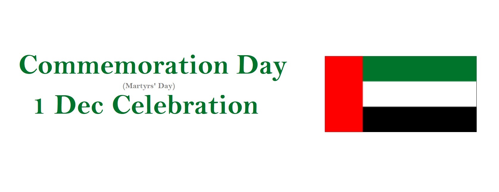 Commemoration Day National Holiday, UAE